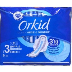 ORKİD ULTRA TEKLİ GECE GÜNDÜZ 6 LI